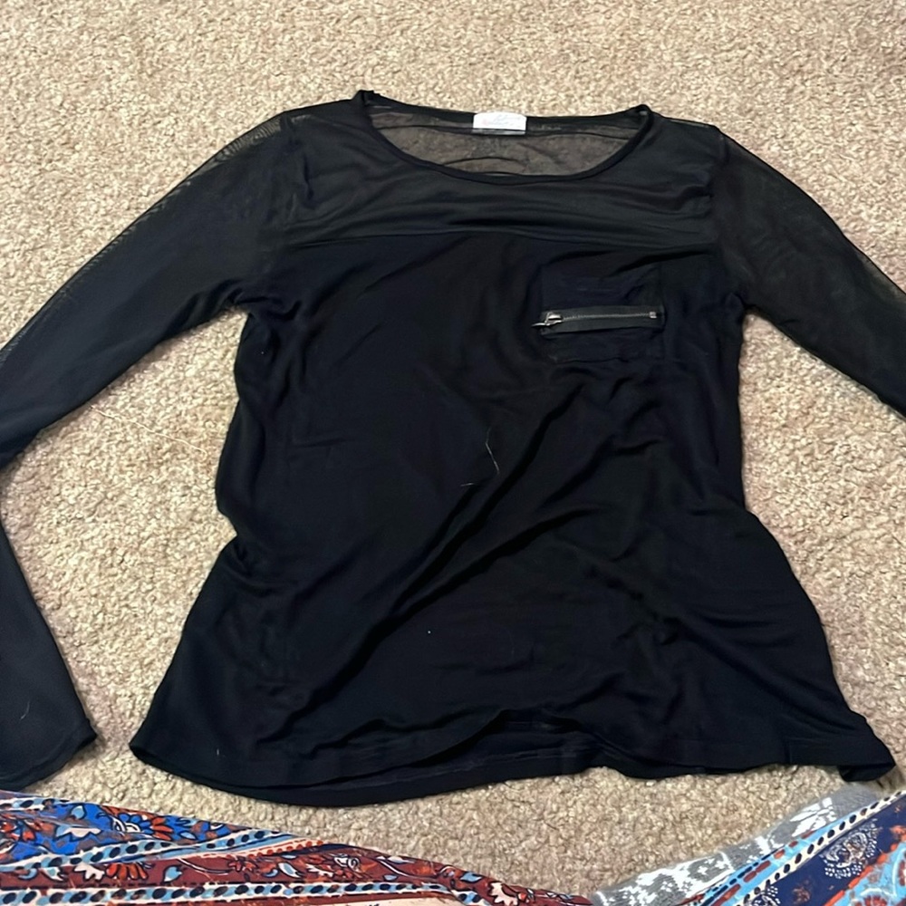 Glitz shirt, Size XL zipper pocket